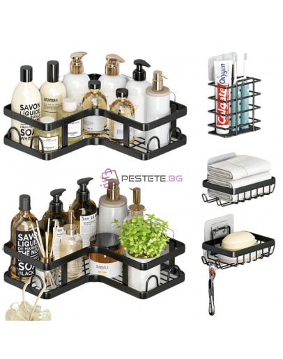 Комплект рафтове за баня 5 части